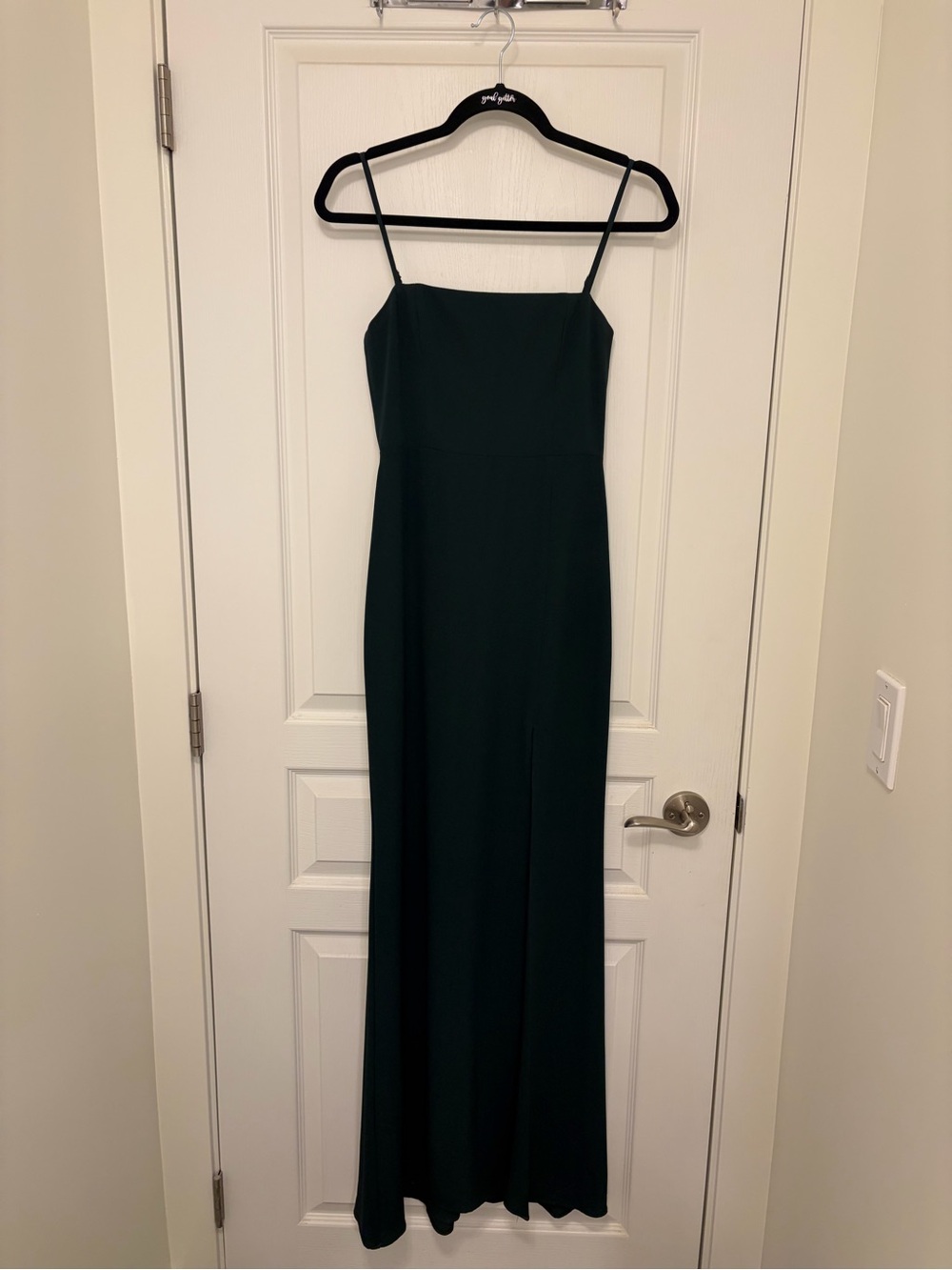 Park & Fifth Deep Green Spaghetti Strap Maxi Dress